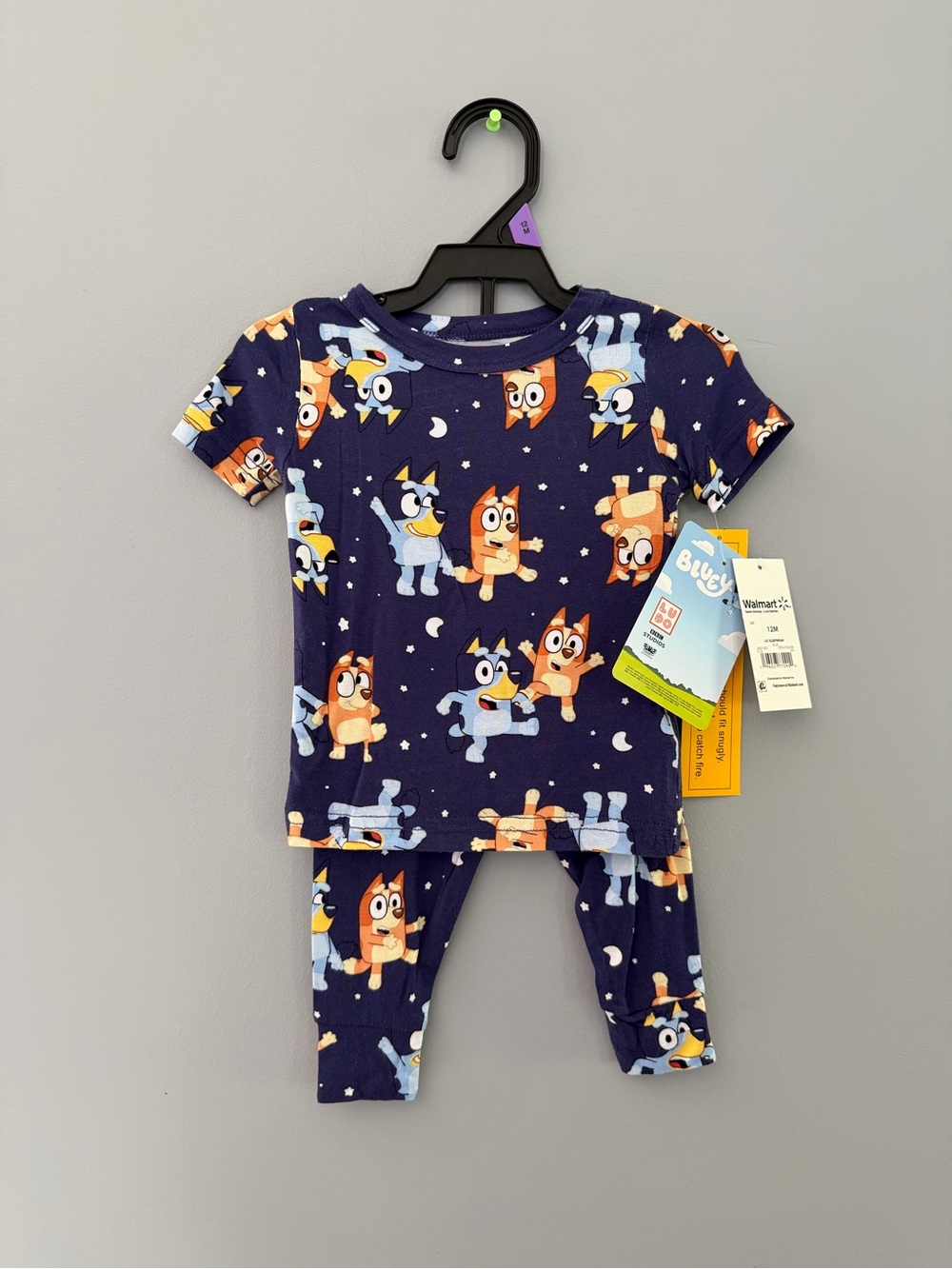 Bluey Pajama Set 12M Bluey & Bingo Characters